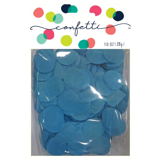 Confetti Circles Caribbean Blue 2cm Tissue Paper 28g