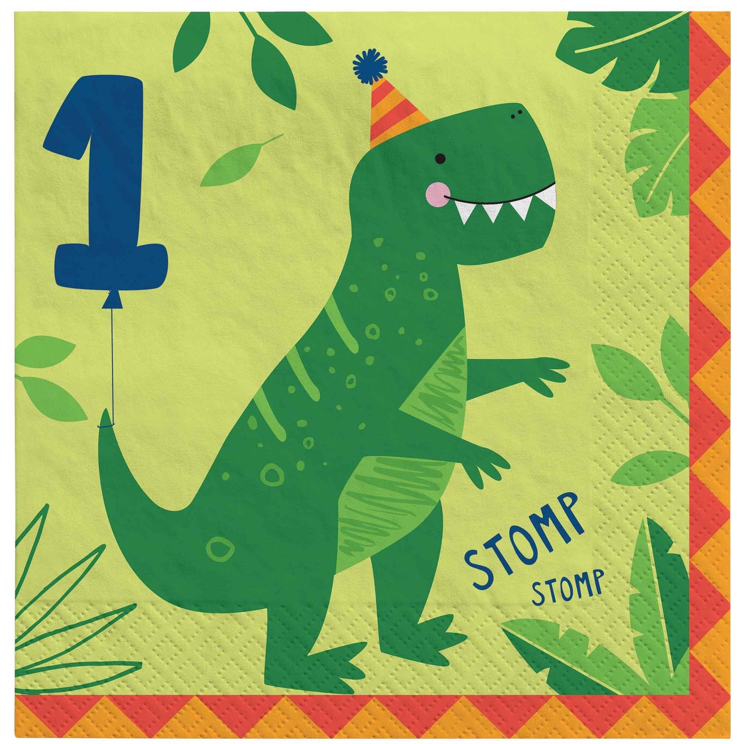 Dino-Mite Party Dinosaur Lunch Napkins 1st Birthday