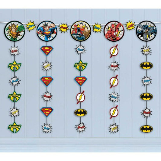 Justice League Heroes Unite Hanging String Decorations
