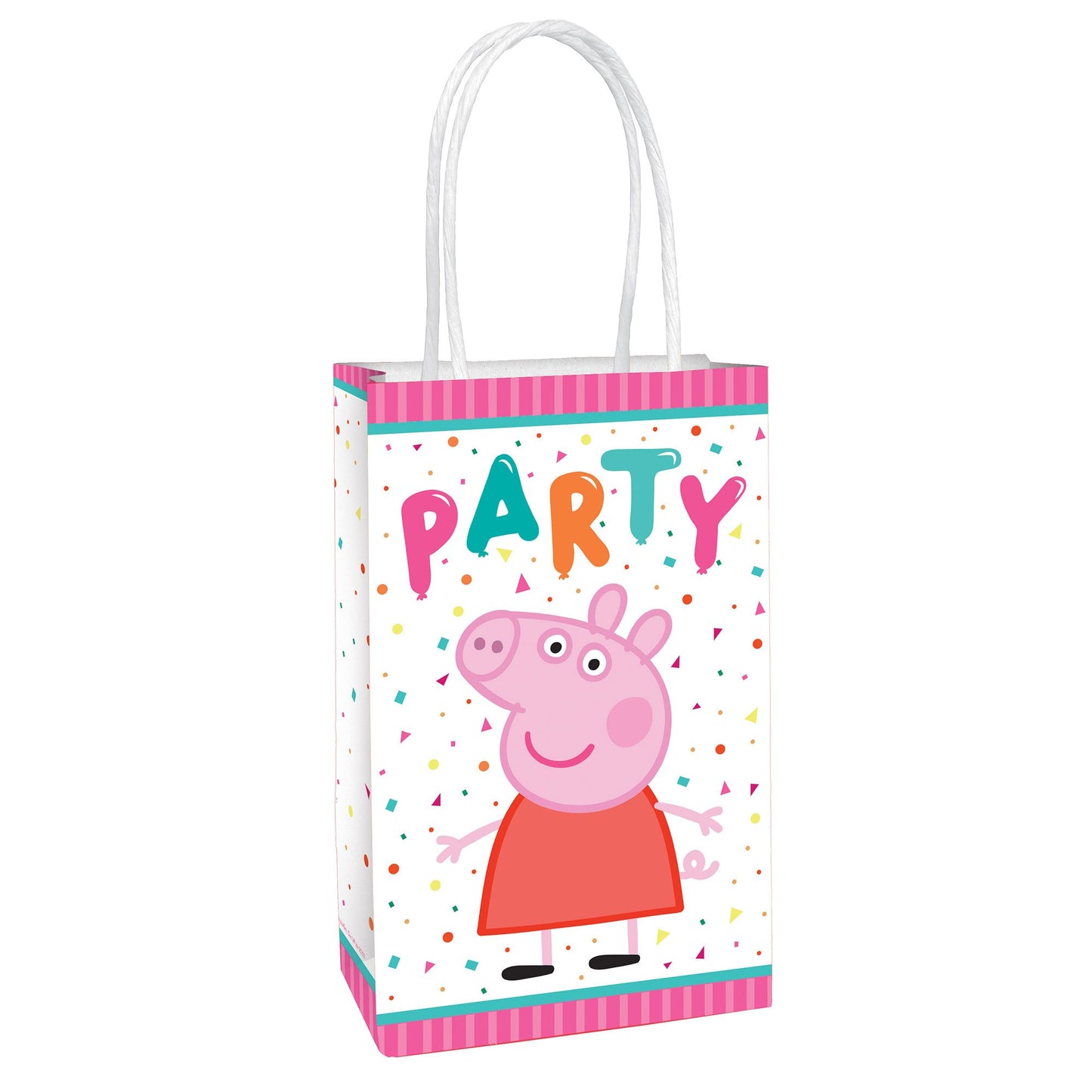 Peppa Pig Confetti Party Paper Kraft Bags