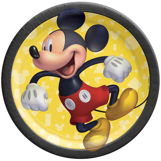Mickey Mouse Forever 17cm Round Paper Plates