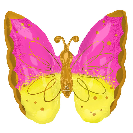 SuperShape XL Pink & Yellow Butterfly P30