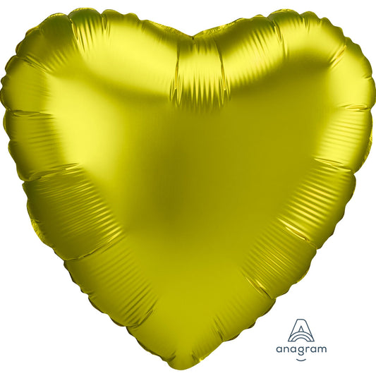 45cm Standard HX Satin Luxe Lemon Heart S18