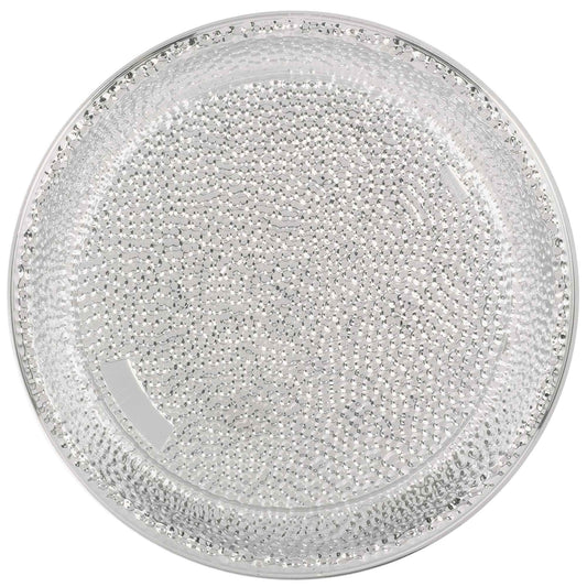 Premium Tray Silver Hammered Look