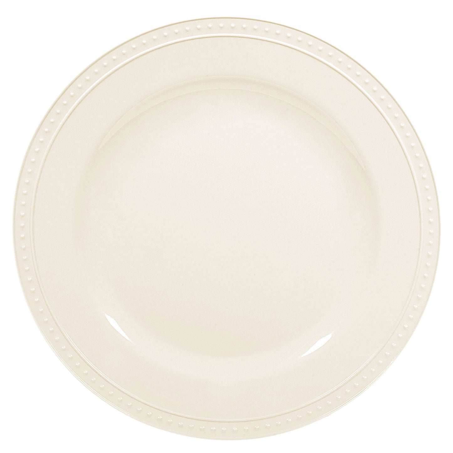 Premium Salad Plate White with Beaded Rim