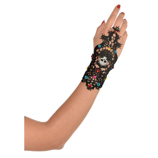 Day Of The Dead Hand Bracelet with Ring