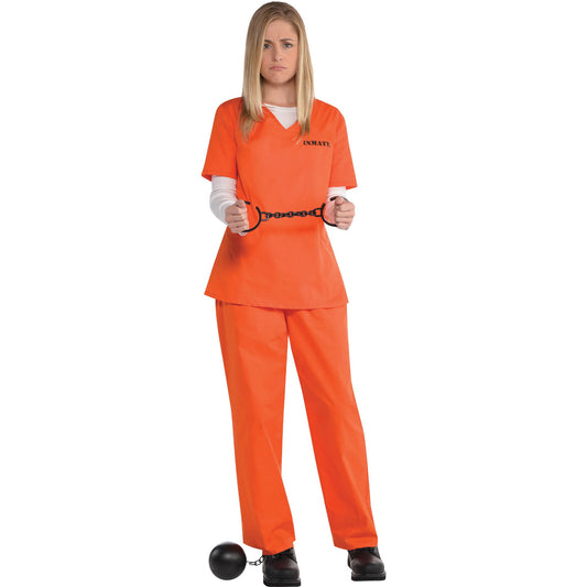 Costume Orange Inmate Plus Size XL