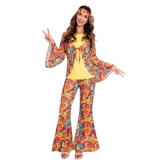 Costume Hippy Woman Size 8-10