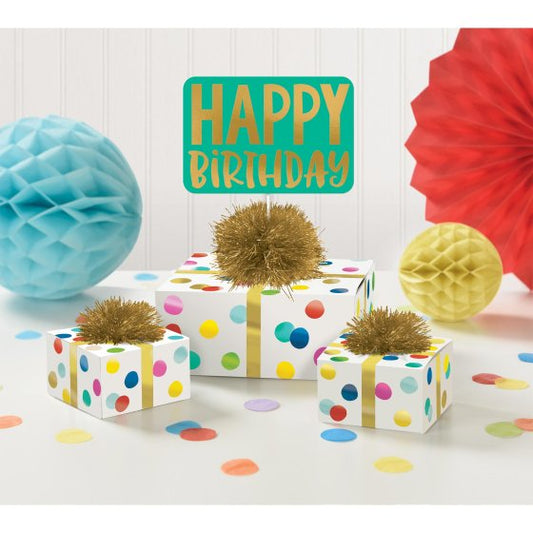 Happy Dots Happy Birthday Table Decorating Kit