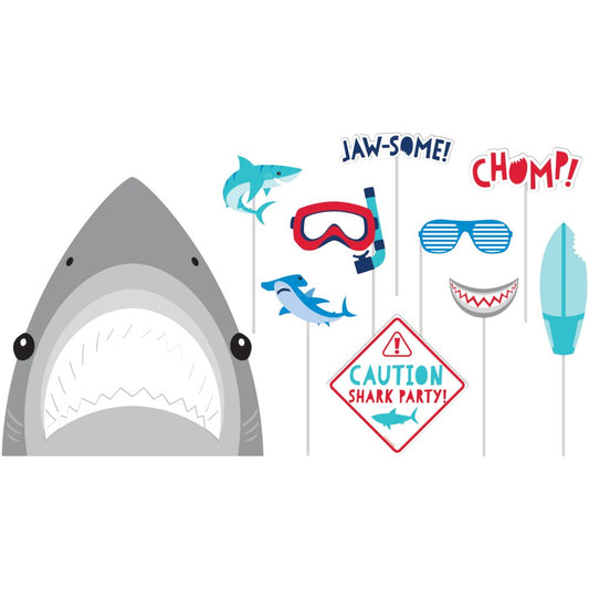 Shark Party Photo Booth Props Assorted Designs