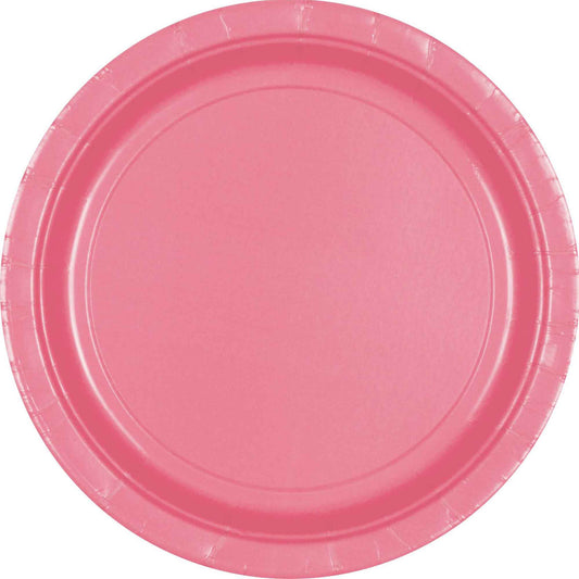 Paper Plates 23cm Round 20CT - New Pink