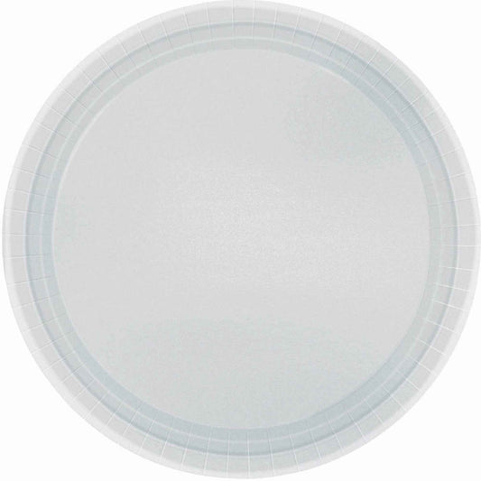 Paper Plates 23cm Round 20CT - Silver