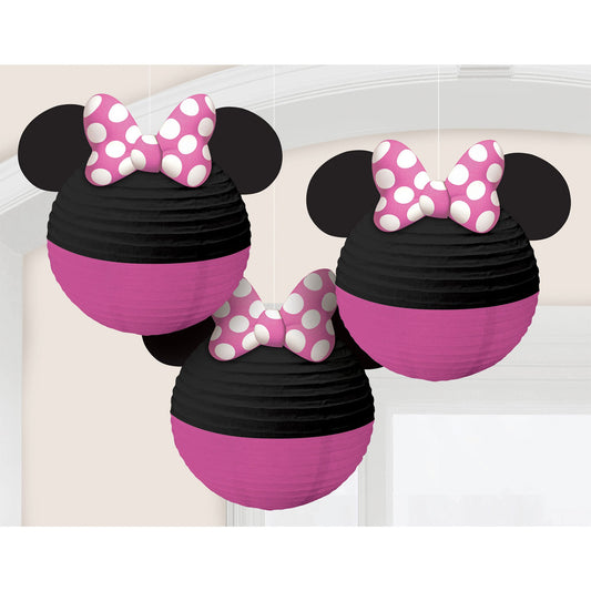 Minnie Mouse Forever Paper Lanterns with Bows & Ears