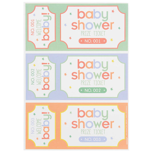 Baby Shower Prize Tickets