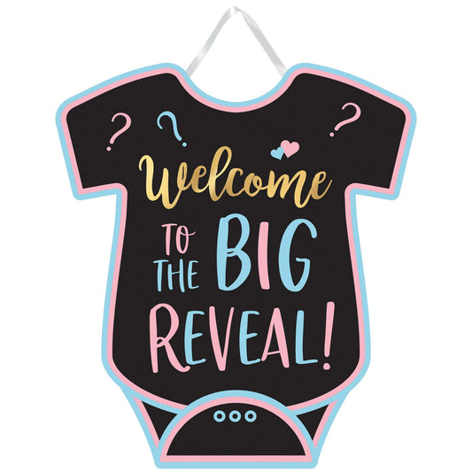 The Big Reveal Welcome Easel Sign