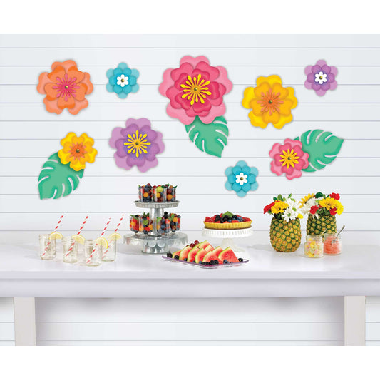 Summer Hibiscus Flowers Wall or Table Decorations