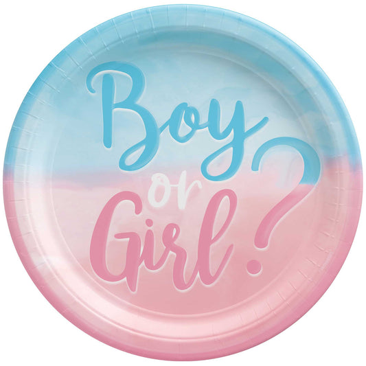 The Big Reveal 26cm Round Paper Plates
