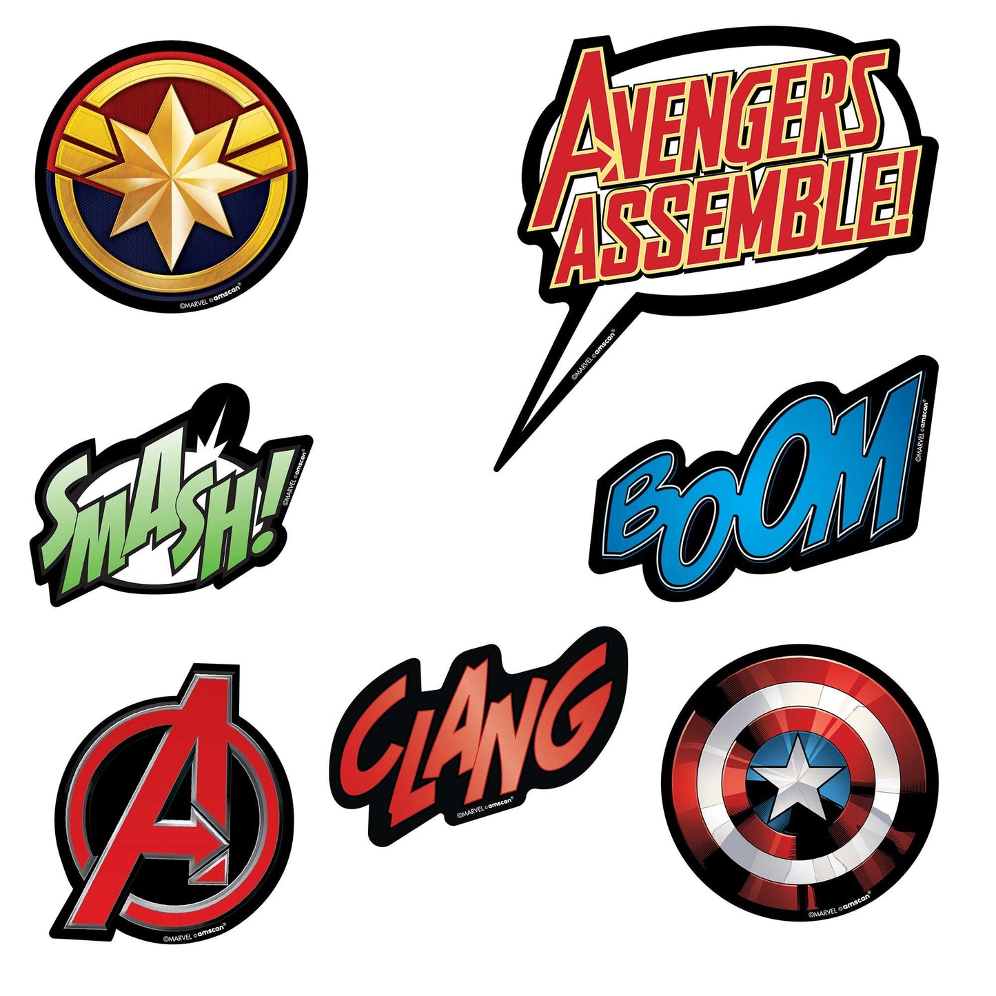 Marvel Avengers Powers Unite Vinyl Cutout Decorations
