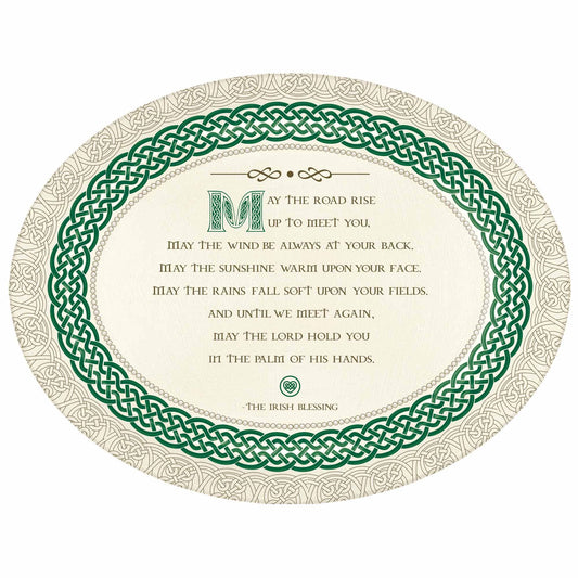 Irish Blessing Oval Melamine Platter