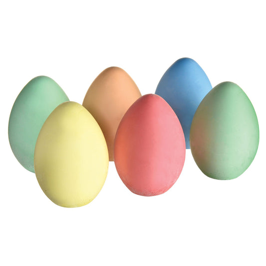 Easter Egg Shaped Chalk in Egg Carton