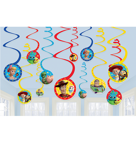 Toy Story 4 Spiral Hanging Swirl Decorations