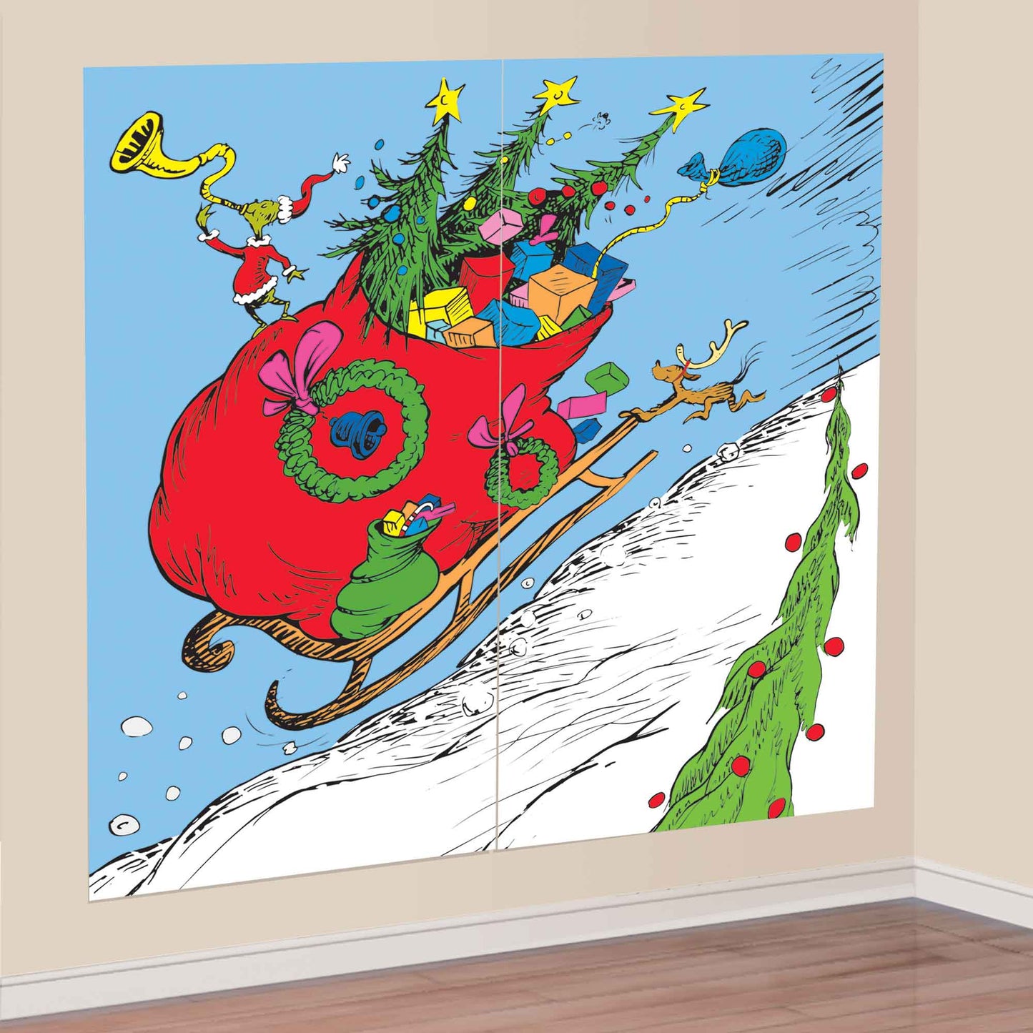 Dr. Seuss The Grinch Scene Setters Add On Wall Decorations
