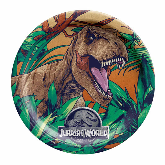 Jurassic Into The Wild 23cm Round Paper Plates