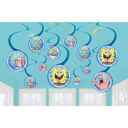 SpongeBob Spiral Swirls Hanging Decorations