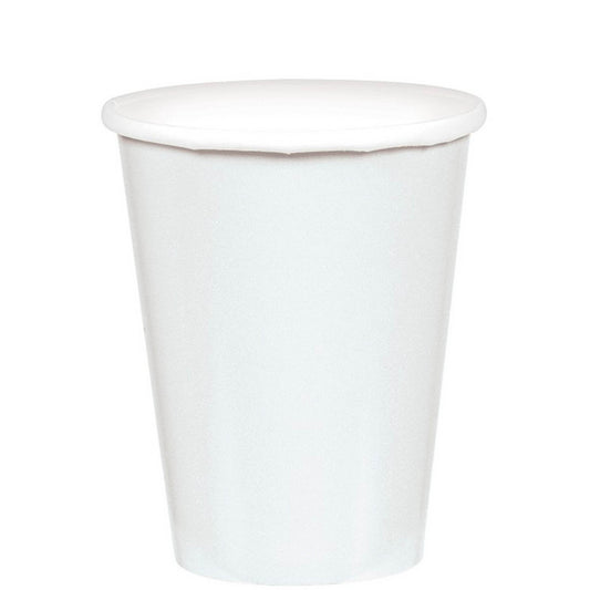 266ml Cups Paper 20 Pack - Frosty White