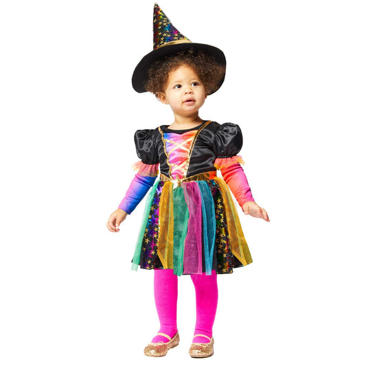 Costume Rainbow Witch Girls NEW DESIGN 2-3 Years