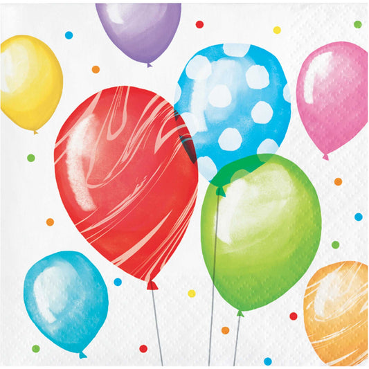 Balloon Bash Birthday Beverage Napkins