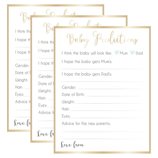 Ready To Pop Baby Predictions Game Sheets