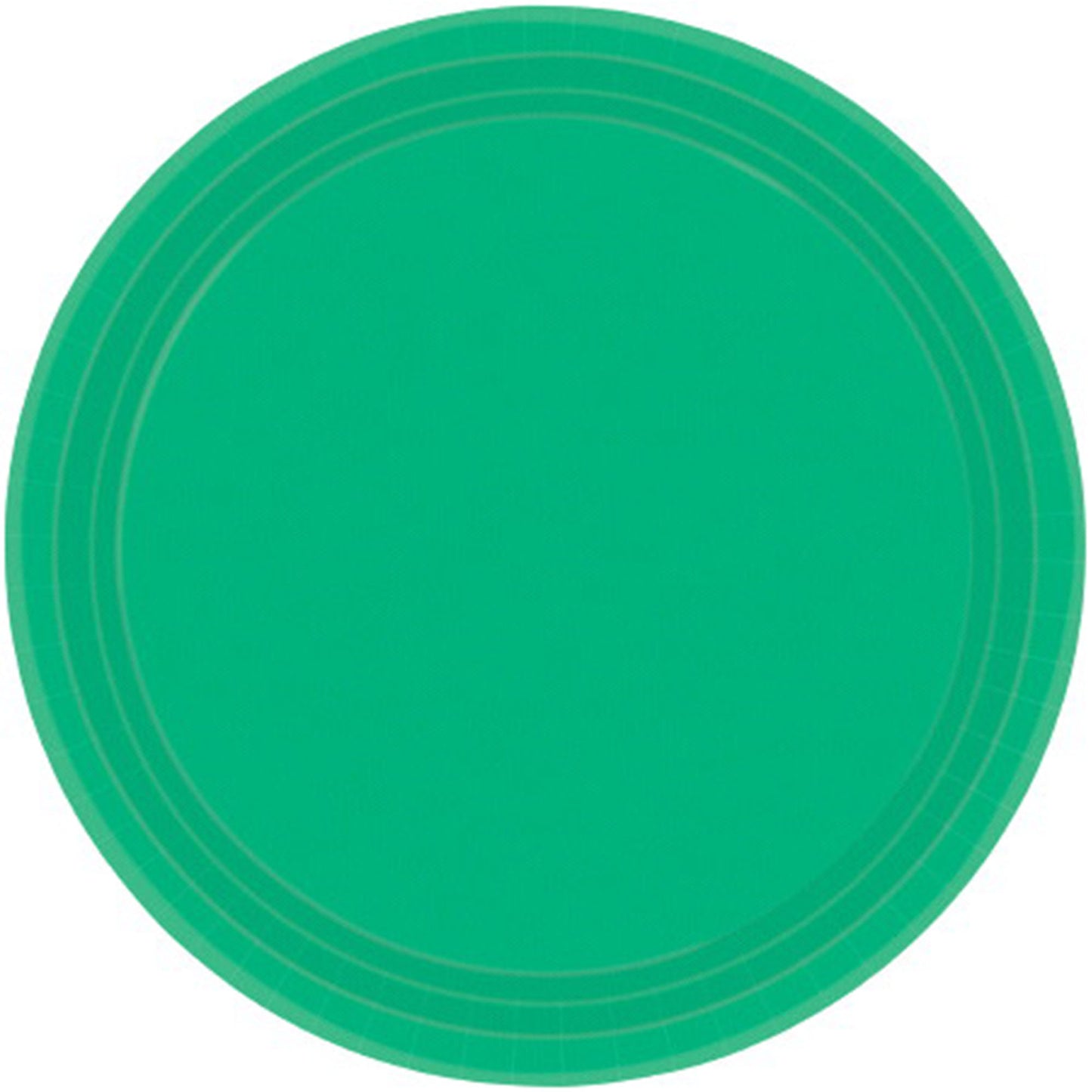 Paper Plates 26cm Round 20CT - Festive Green