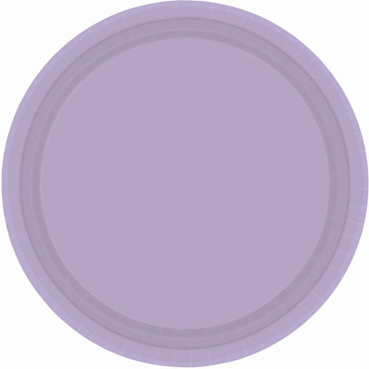 Paper Plates 26cm Round 20CT - Lavender