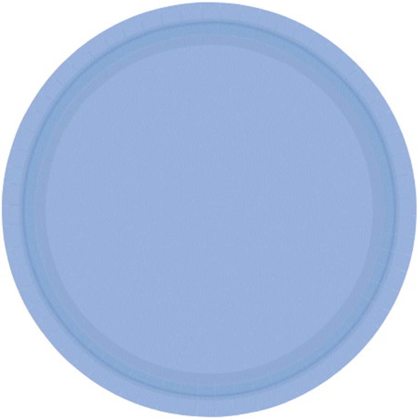 Paper Plates 26cm Round 20CT - Pastel Blue