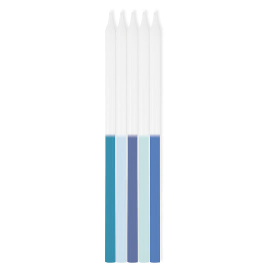 Blue Ombre Taper Candles