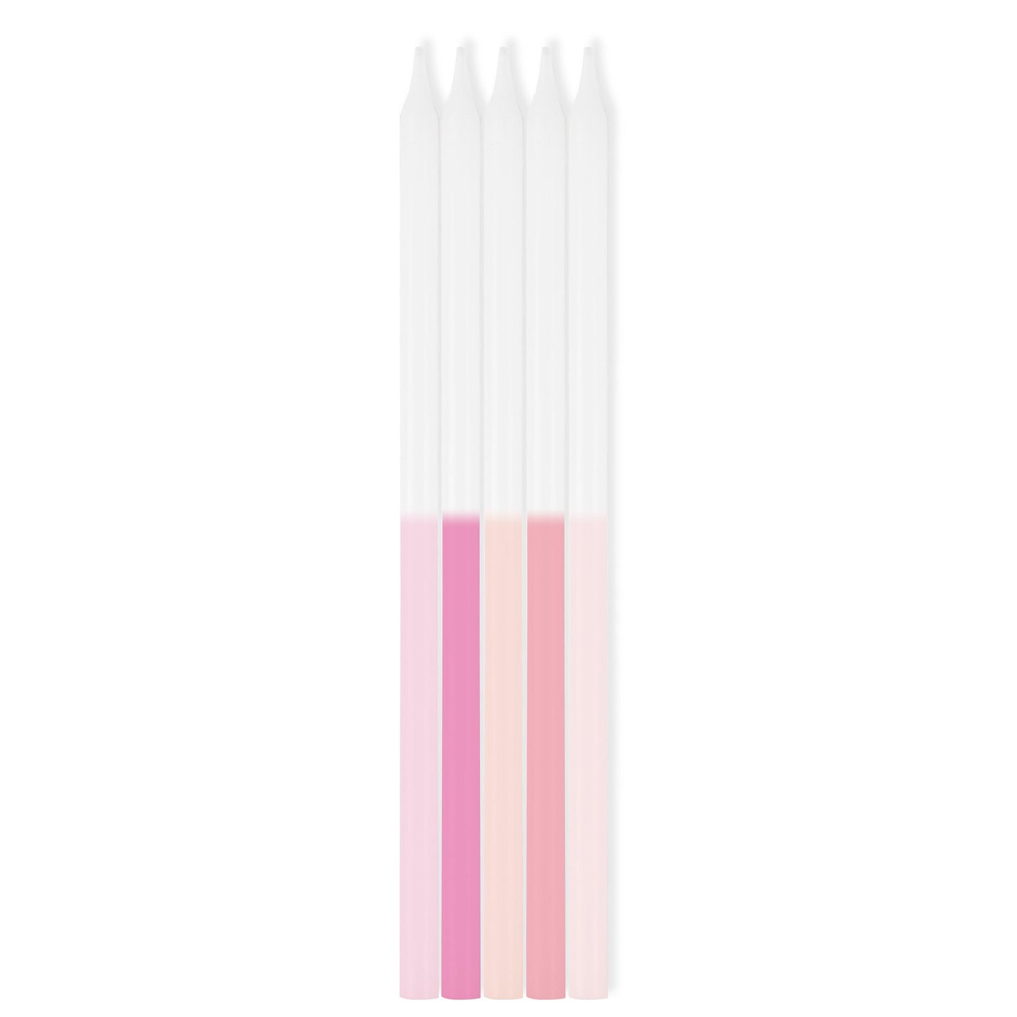 Pink Ombre Taper Candles