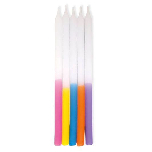 Rainbow Ombre Taper Candles