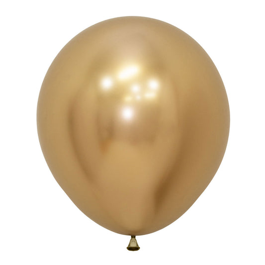 Sempertex 45cm Metallic Reflex Gold Latex Balloons 970, 6PK