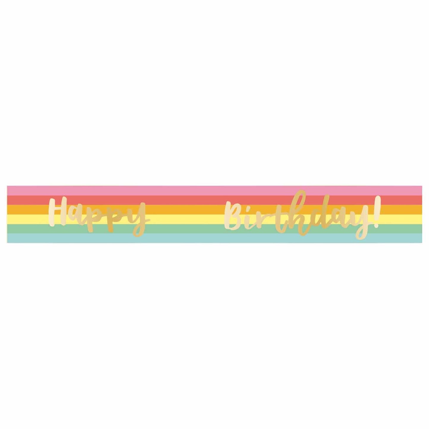 Banner Happy Birthday Rainbow Add-An-Age Foil 1.8m