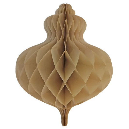 Christmas Honeycomb Natural Bauble Decoration 40cm