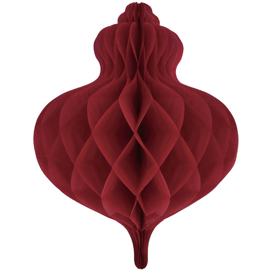 Christmas Honeycomb Red Bauble Decoration 40cm