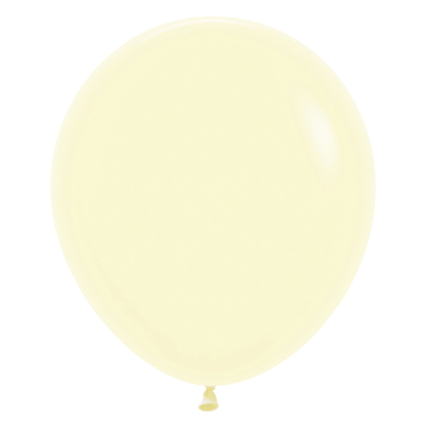 Sempertex 45cm Pastel Matte Yellow Latex Balloons 620, 6PK