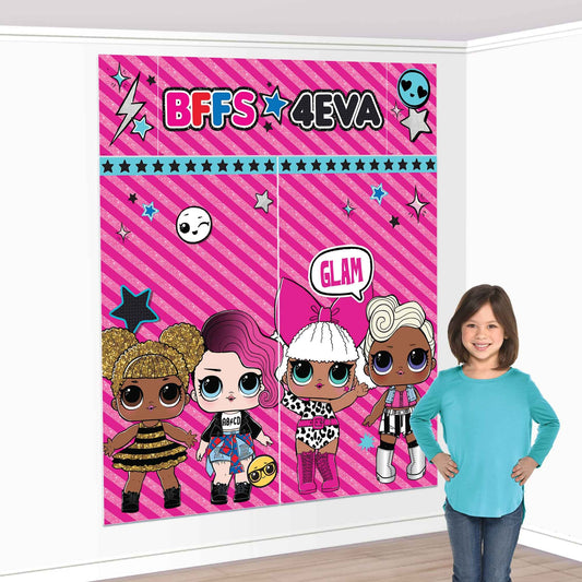 LOL Surprise Together 4EVA Scene Setter Wall Decorating Kit