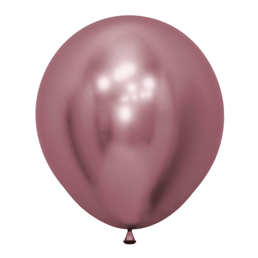 Sempertex 45cm Metallic Reflex Pink Latex Balloons 909, 6PK