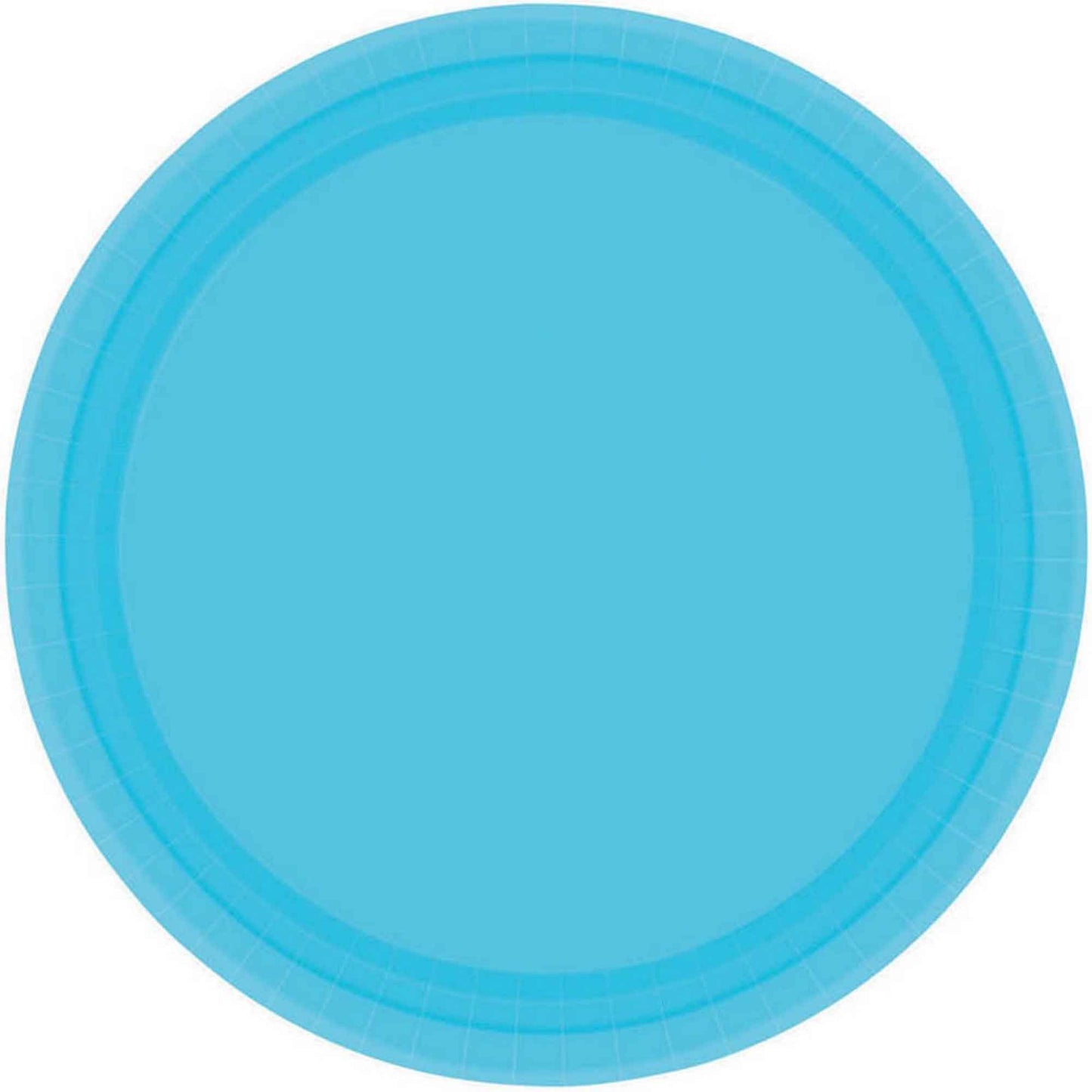 Paper Plates 17cm Round 20CT - Caribbean Blue NPC