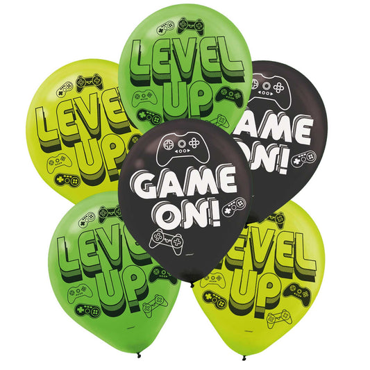 Level Up Game On 30cm Latex Balloons