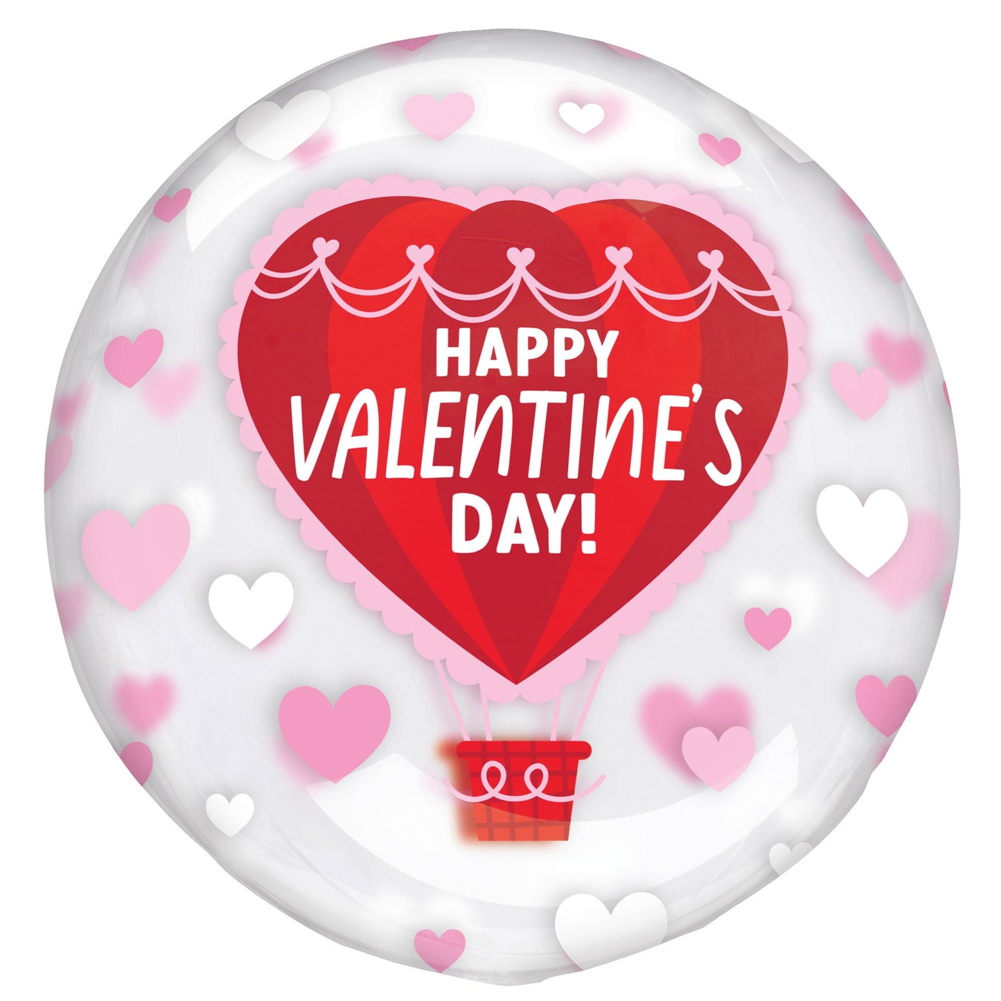 Printed Clearz Happy Valentine's Day Hot Air Balloon G20