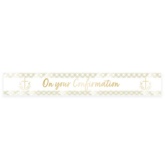 Botanical Celebration On your Confirmation Foil Banner