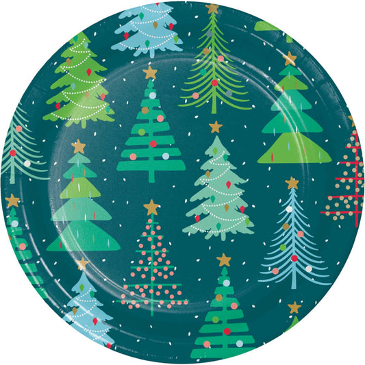 Holiday Cheer Lunch Plates Paper 18cm